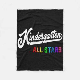 Kindergarten All Stars Teacher Team Fleece Blanket