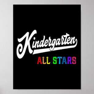 Kindergarten All Stars Teacher Team Poster