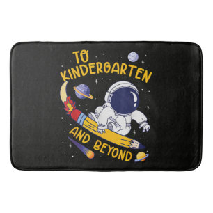 Kindergarten And Beyond Astronaut Back To School Bath Mat