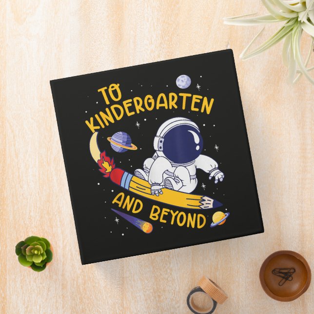 Kindergarten And Beyond Astronaut Back To School Binder (In Situ)