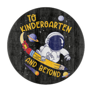 Kindergarten And Beyond Astronaut Back To School Cutting Board