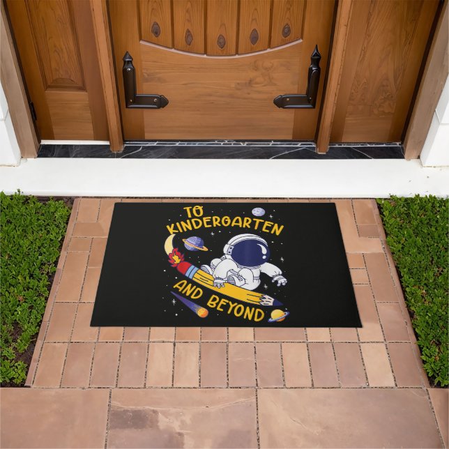 Kindergarten And Beyond Astronaut Back To School Doormat (Outdoor)