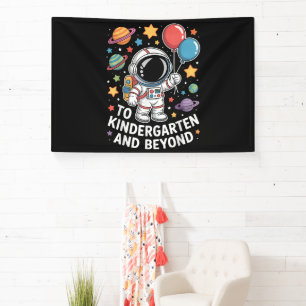 kindergarten and beyond astronaut space banner