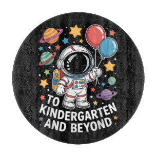 kindergarten and beyond astronaut space cutting board