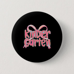 Kindergarten Back To School Cute Girl School Outfi 2 Inch Round Button