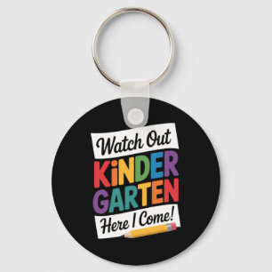 Kindergarten Back To School Funny Cute Keychain