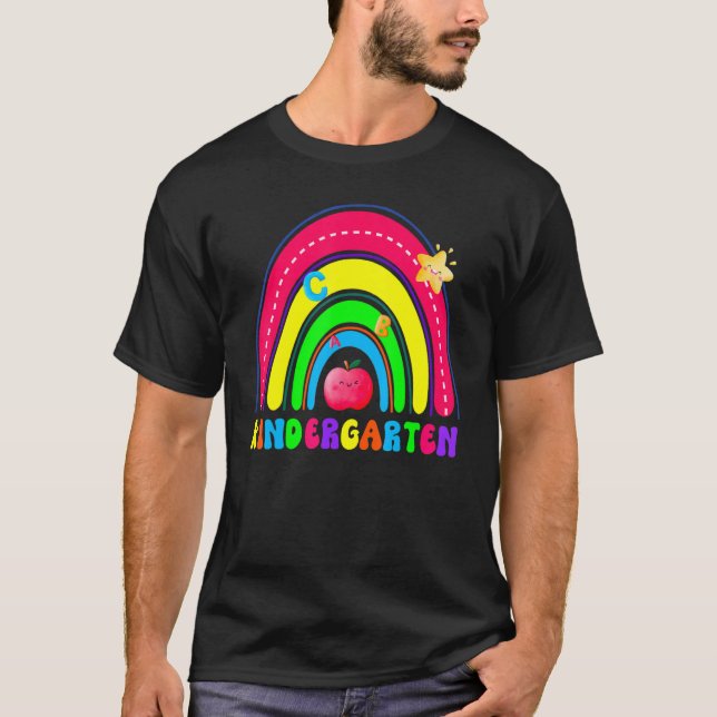 Kindergarten Back To School Girls Boys First Day O T-Shirt (Front)