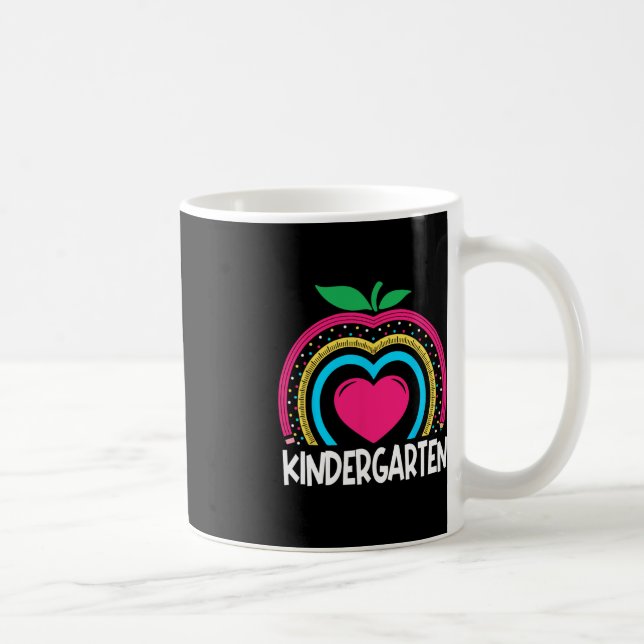 Kindergarten Boho Rainbow teacher team Kinder squa Coffee Mug (Right)
