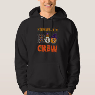 Kindergarten Boo Crew Halloween Kinder Teacher Stu Hoodie