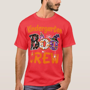 Kindergarten Boo Crew Teacher Student Halloween Co T-Shirt