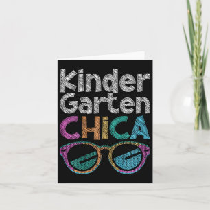 Kindergarten Chica Back To School Kindergarten Stu Card