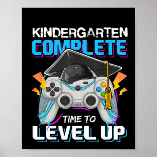 Kindergarten Complete Time To Level Up Video Game  Poster
