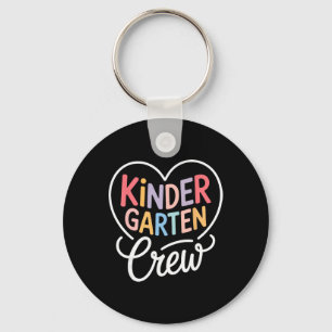 Kindergarten Crew Shirt Kinder Crew Teacher Boy Gi Keychain