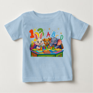 Kindergarten Cuties – ABC Animal Friends Toddler Baby T-Shirt