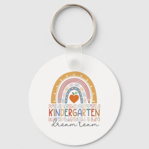 Kindergarten Dream Team Rainbow Welcome Ck To Scho Keychain