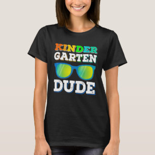 Kindergarten Dude Cool Sun Glass Back To School T-Shirt