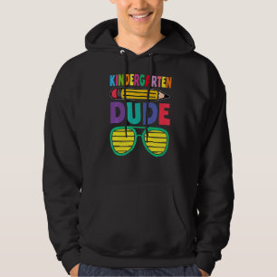 Kindergarten Dude Happy First Day Back To School S Hoodie