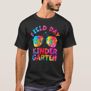 Kindergarten Field Day 2023 Tie Dye Sunglasses Tea T-Shirt