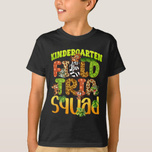 Kindergarten Field Trip Squad Zoo Animal Teacher T-Shirt