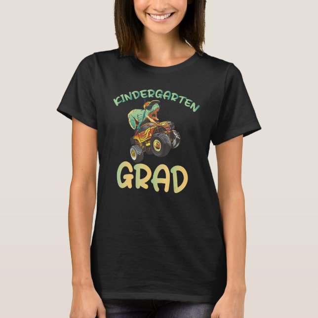 Kindergarten Grad Dinosaur T-Shirt (Front)