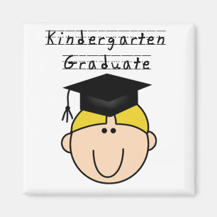 Kindergarten Graduate - Blonde Boy Magnet