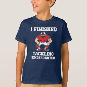 Kindergarten Graduate Football T-Shirt