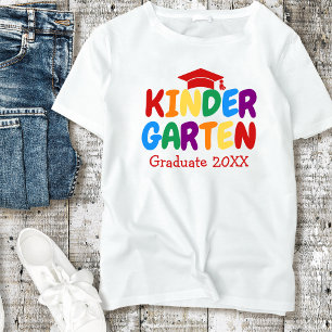 Kindergarten Graduate Rainbow Letters Child's T-Shirt