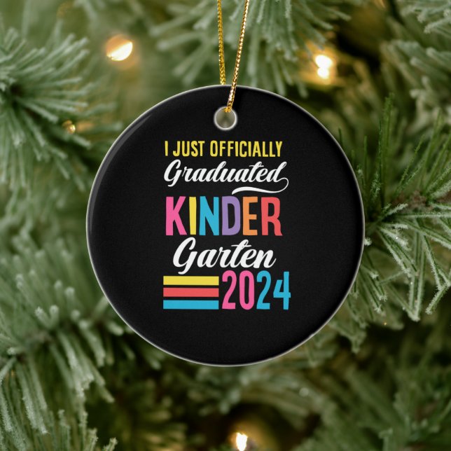 Kindergarten Graduation 1st Grade 2024 Ceramic Ornament (Tree)