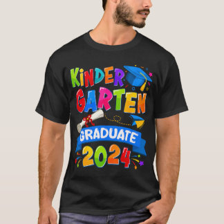 Kindergarten Graduation 2024 Graduate Kids Boys Gi T-Shirt
