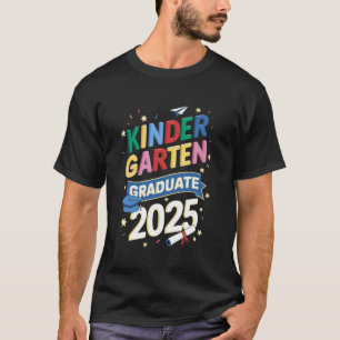 Kindergarten Graduation 2025 Graduate Kids Boys Gi T-Shirt