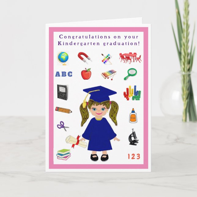 Kindergarten graduation card (Front)