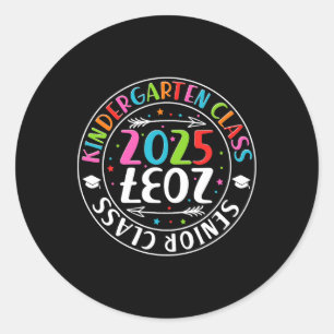 Kindergarten Graduation Cl Of 2025 Senior Cl Of 20 Classic Round Sticker