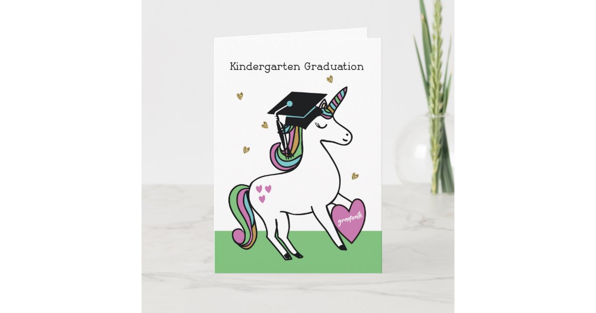 Download Kindergarten Graduation Congratulations Unicorn Card ...