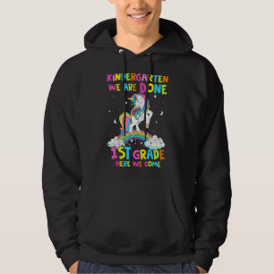 Kindergarten Graduation Magical Unicorn For Girls Hoodie