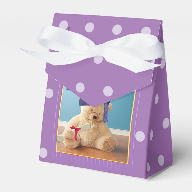 Kindergarten Graduation Teddy Bear Favor Box (Front Side)