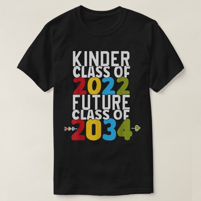 Kindergarten Graduation Tee Kinder Class Of 2022 F (Design Front)