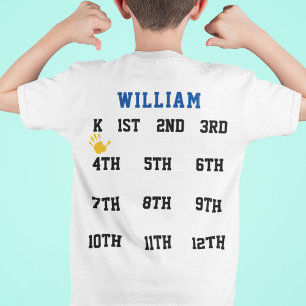 Kindergarten Graduation With Handprint T-Shirt