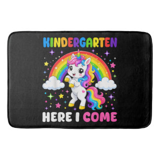  Kindergarten Here I Come Unicorn Back to School Bath Mat