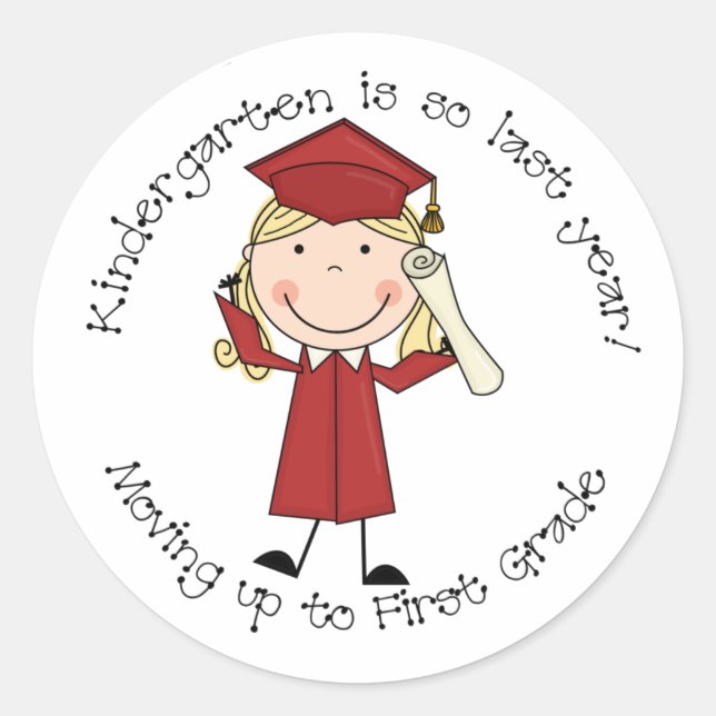 Kindergarten Is So Last Year Sticker (Girl) (Front)