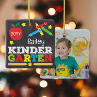 Kindergarten Keepsake Chalk Colourful Kids Photo
