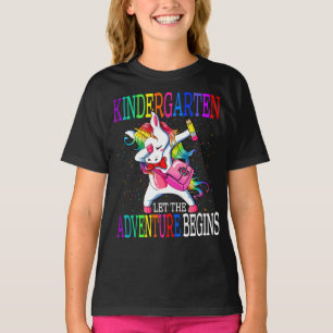 Kindergarten Let The Adventure Begins Unicorn T-Shirt