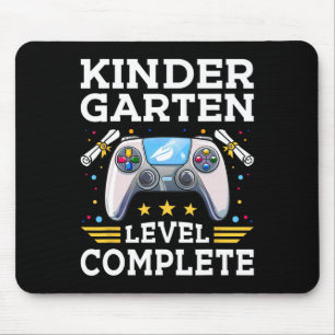 Kindergarten Level Complete Gamer Kids Cl Of 2025  Mouse Pad