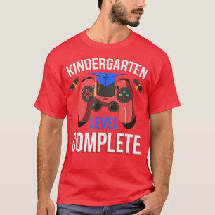 Kindergarten Level Complete Gamer Last Day Graduat T-Shirt