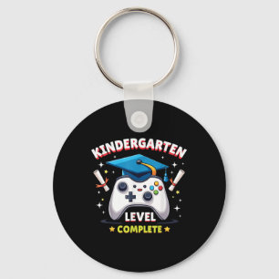 Kindergarten Level Complete Gamer Pixel Adventure  Keychain