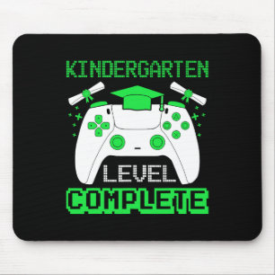 Kindergarten Level Complete Gamer School Graduatio Mouse Pad
