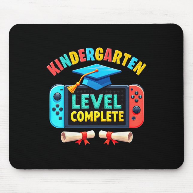 Kindergarten Level Complete Graduation Cl 2025 Gam Mouse Pad (Front)