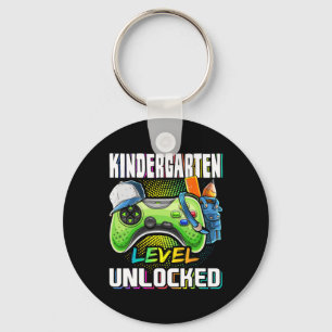 Kindergarten Level Unlocked Video Game Ck To Schoo Keychain
