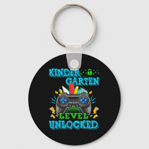 Kindergarten Level Unlocked Video Game Ck To Schoo Keychain