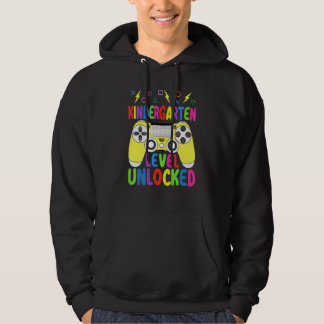 Kindergarten Level Unlocked Video Gamer Back To Sc Hoodie