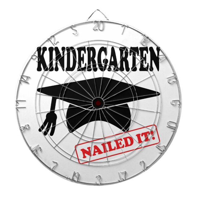Kindergarten Nailed It Dartboard (Front)
